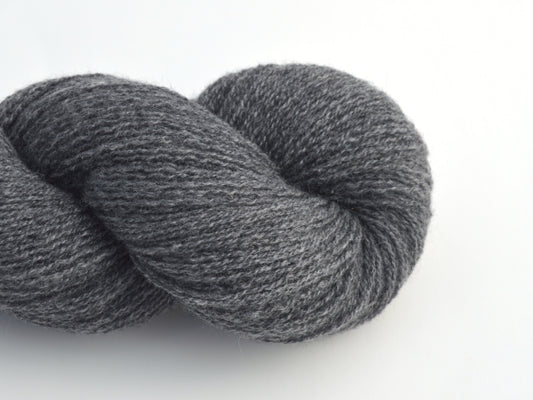 Lace Weight Recycled Cashmere Yarn in Dark Gray