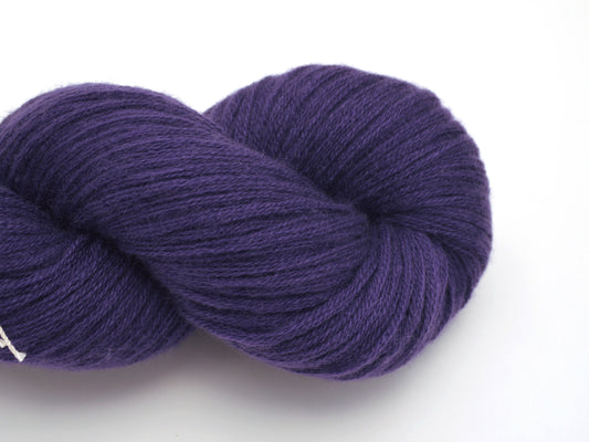Bulky Weight Recycled Cashmere Yarn in Deep Purple
