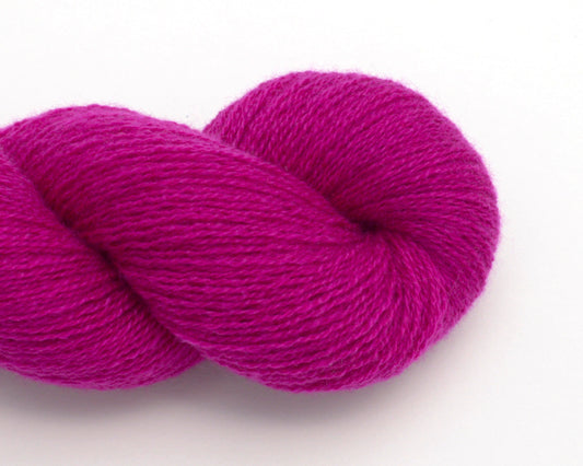 Lace Weight Recycled Cashmere Yarn in Fuchsia