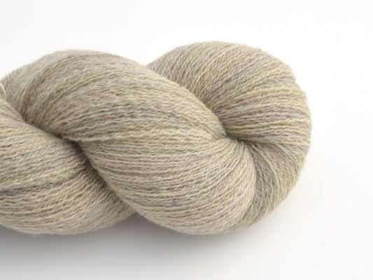 Lace Weight Merino Wool Recycled Yarn in Greige