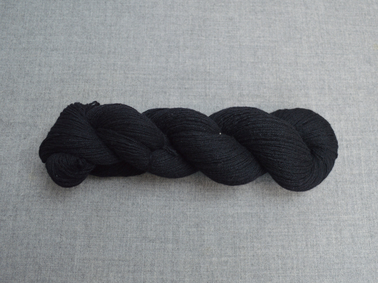 Light Sport Weight Cashmere Recycled Yarn in Black