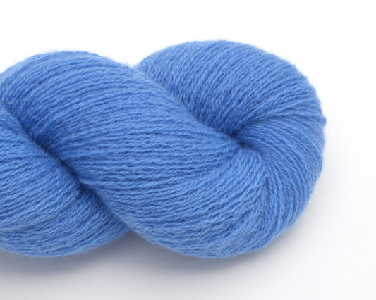 Lace Weight Recycled Cashmere Yarn in Azure Blue