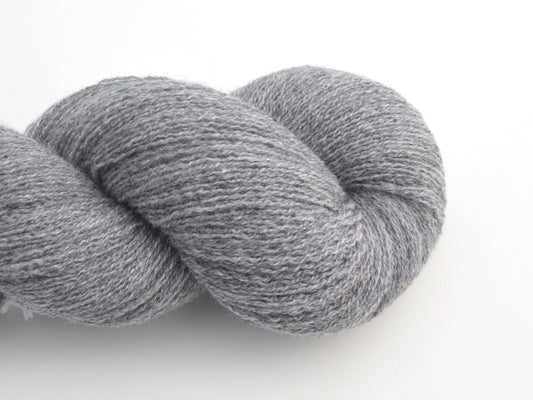 Lace Weight Recycled Cashmere Yarn in Heathered Gray