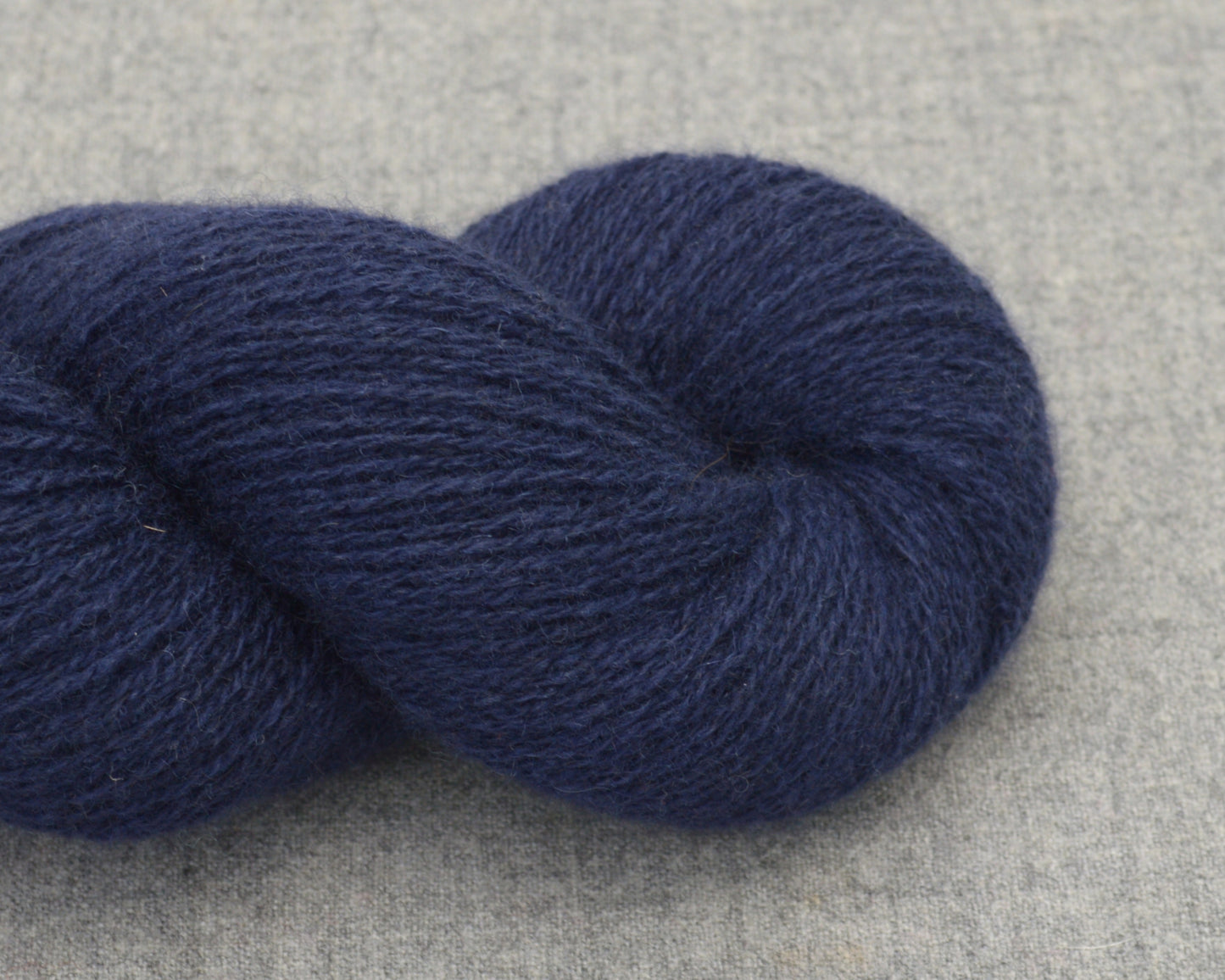 Lace Weight Recycled Cashmere Yarn in Navy Blue