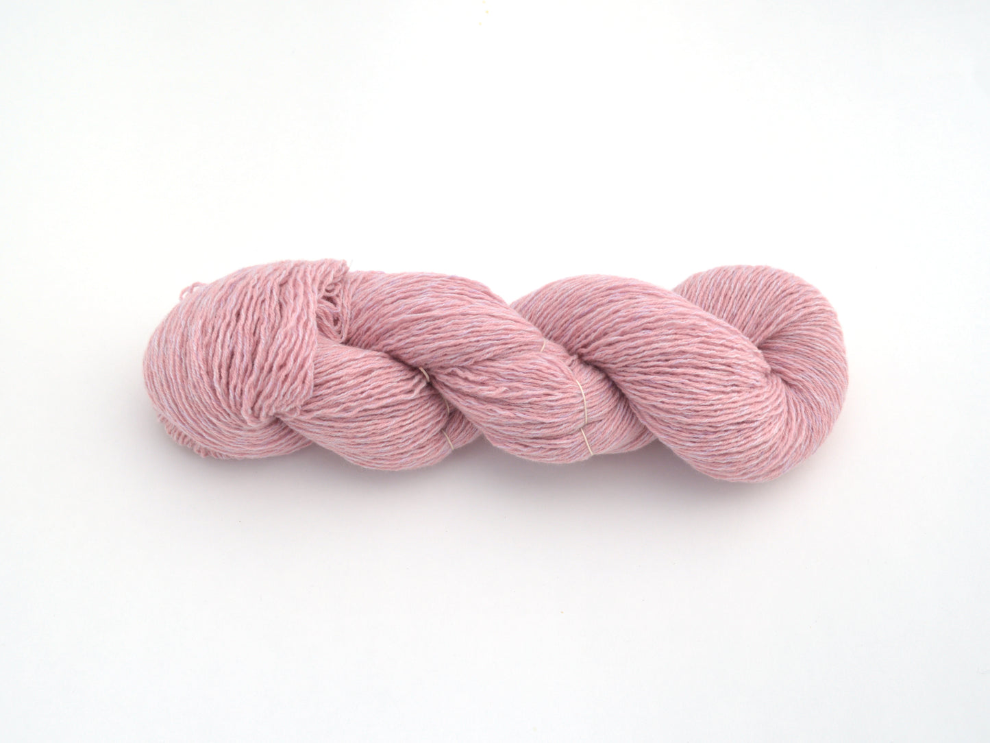 Fingering Weight Recycled Cashmere Yarn in Muted Pink