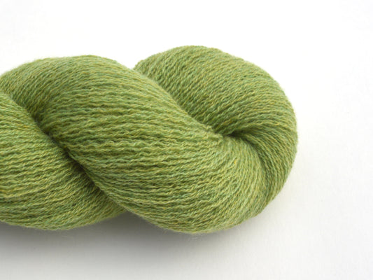 Lace Weight Recycled Cashmere Yarn in Pistachio Green
