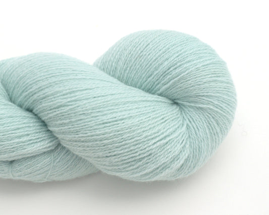 Lace Weight Recycled Cashmere Yarn in Seafoam Green