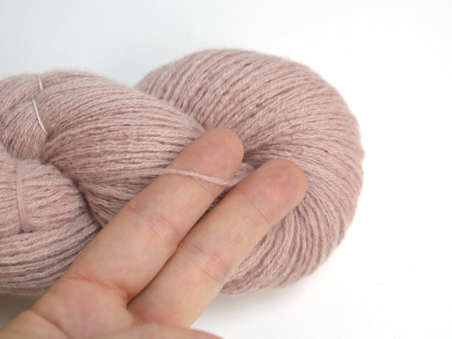 Fingering Weight Recycled Cashmere Yarn in Calamine