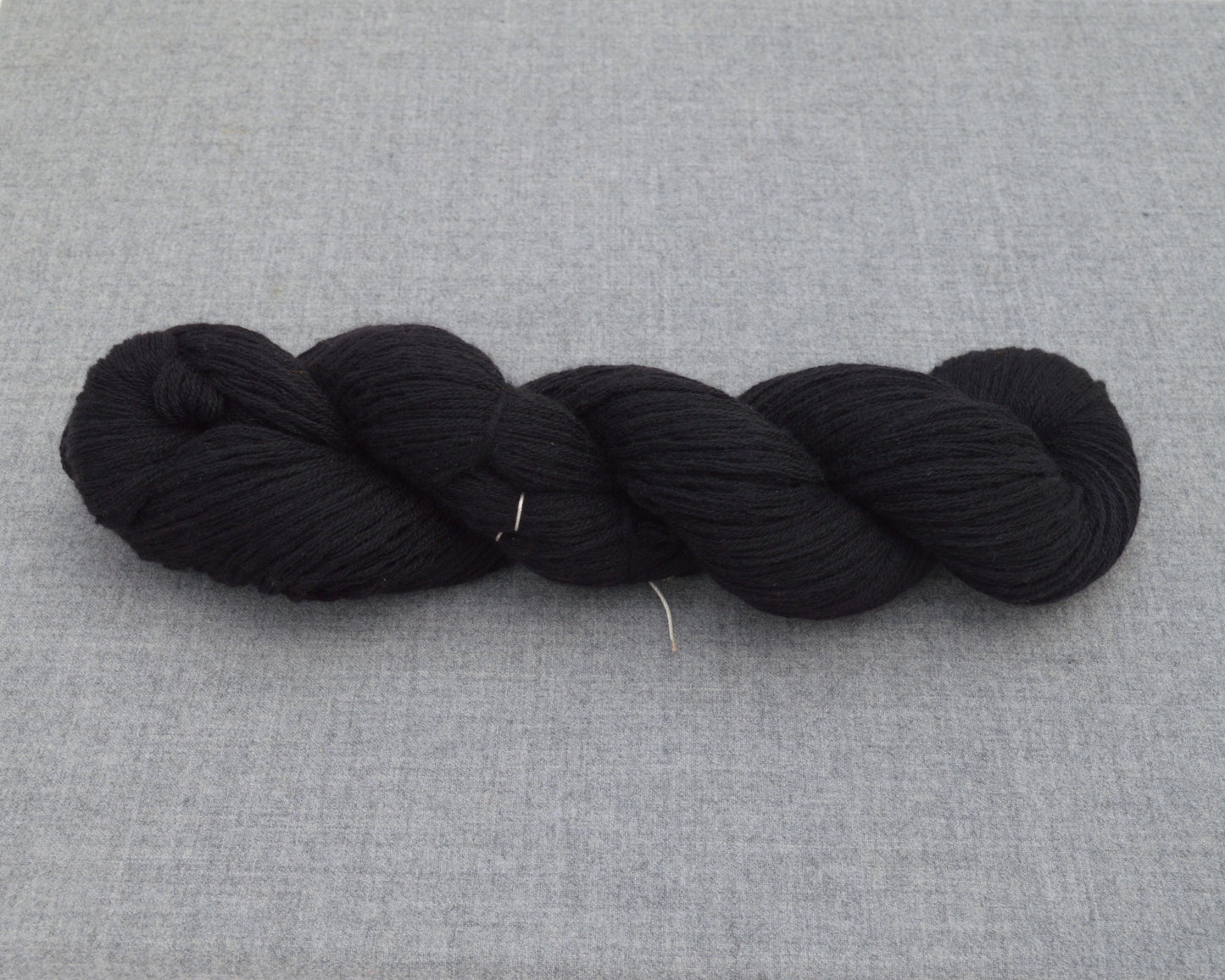 Worsted Weight Recycled Cashmere Yarn in Black