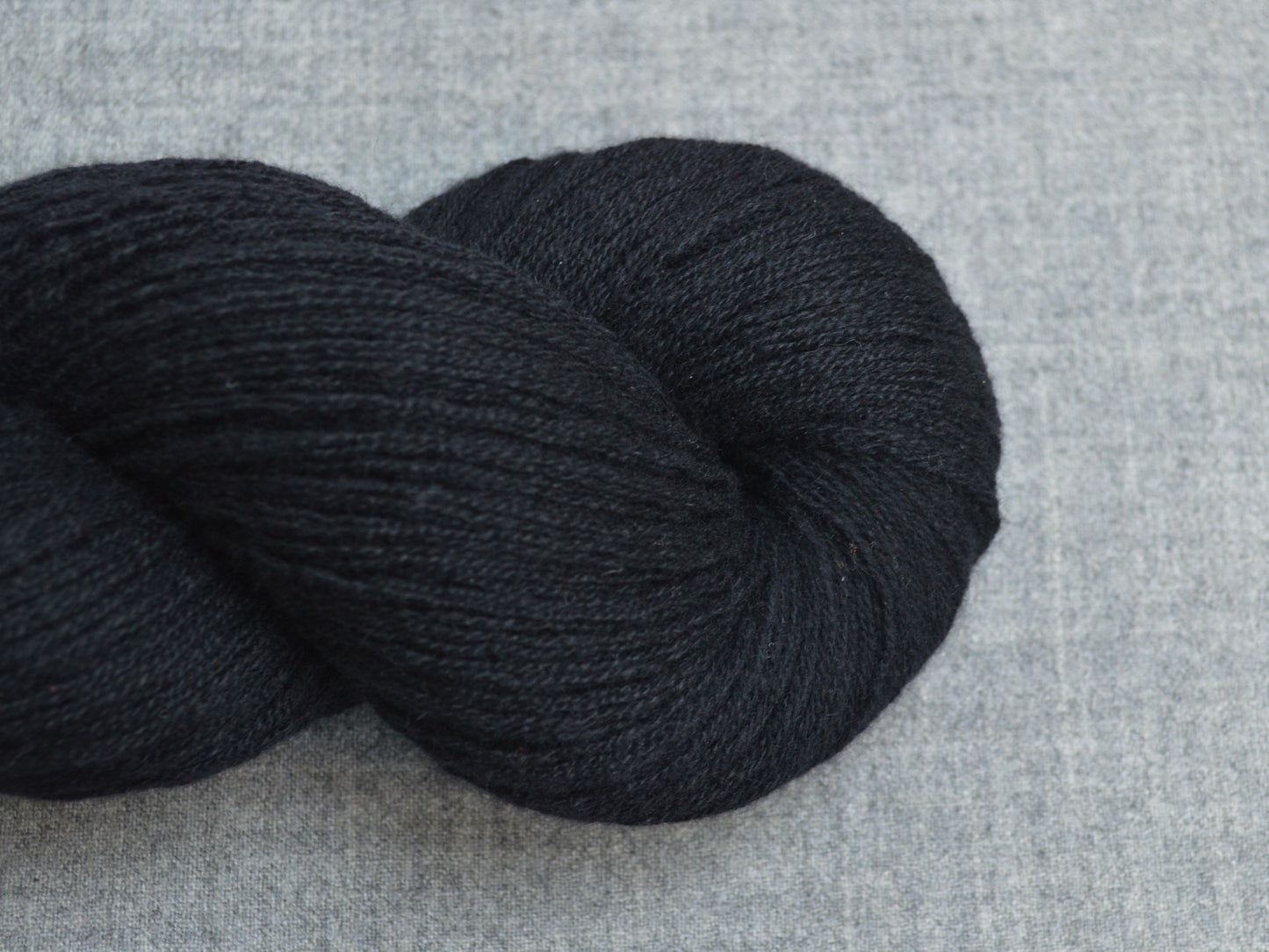 Light Sport Weight Cashmere Recycled Yarn in Black