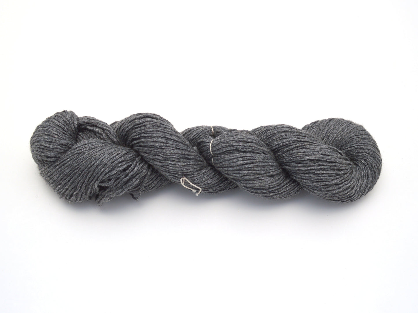 Sport Weight Silk Cashmere Recycled Yarn in Dark Gray