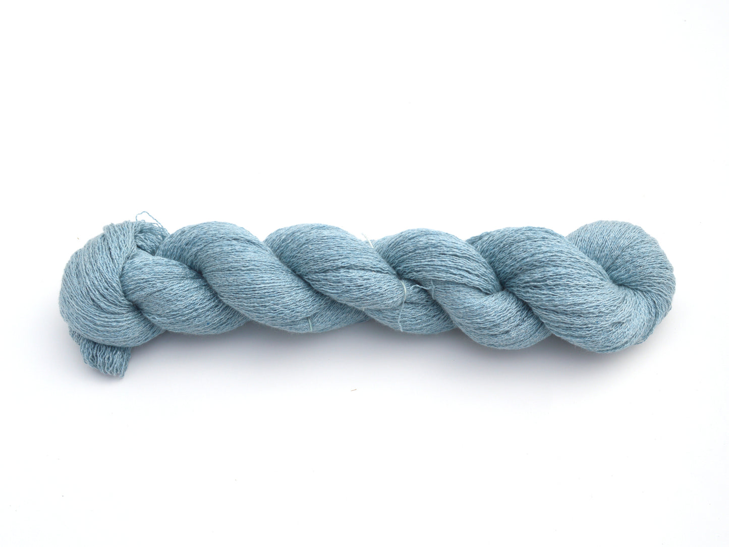 Lace Weight Recycled Silk Cashmere Yarn in Powder Blue