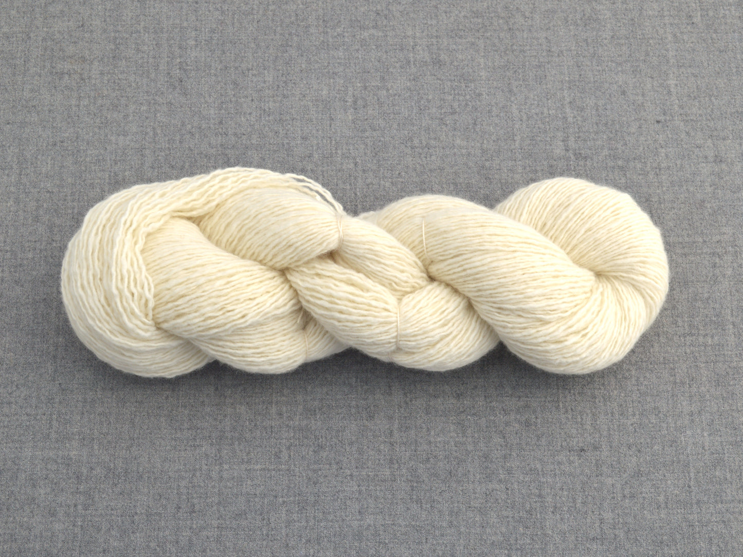 Fingering Weight Recycled Merino Wool Yarn in Ivory