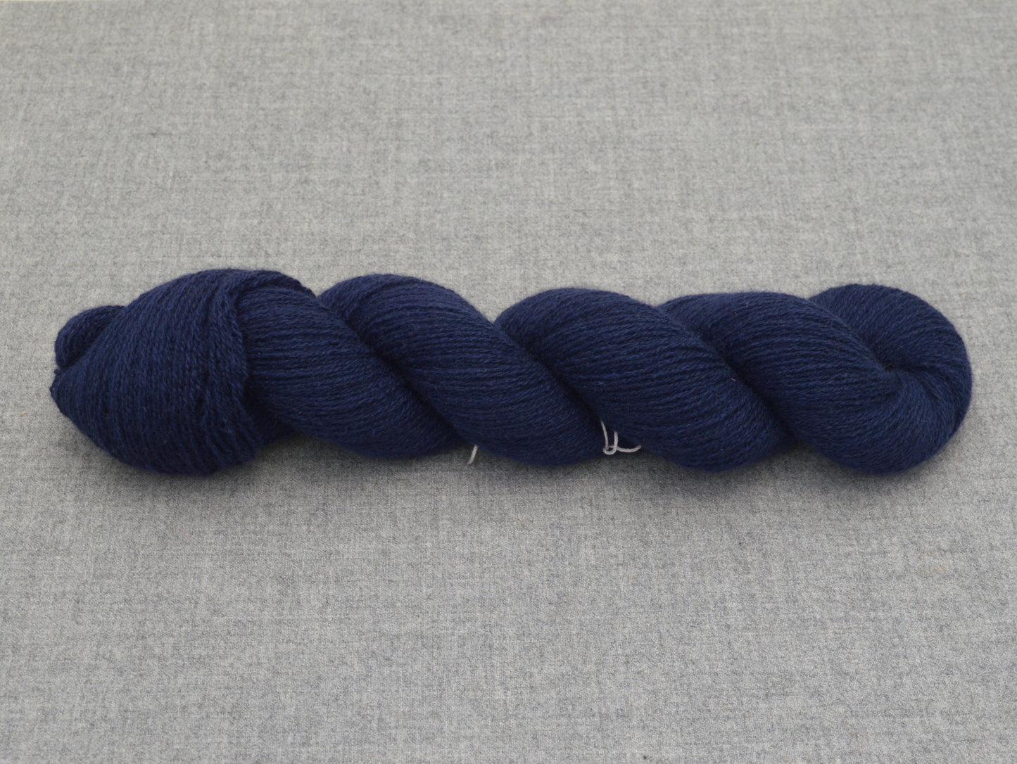 Lace Weight Recycled Cashmere Yarn in Navy Blue