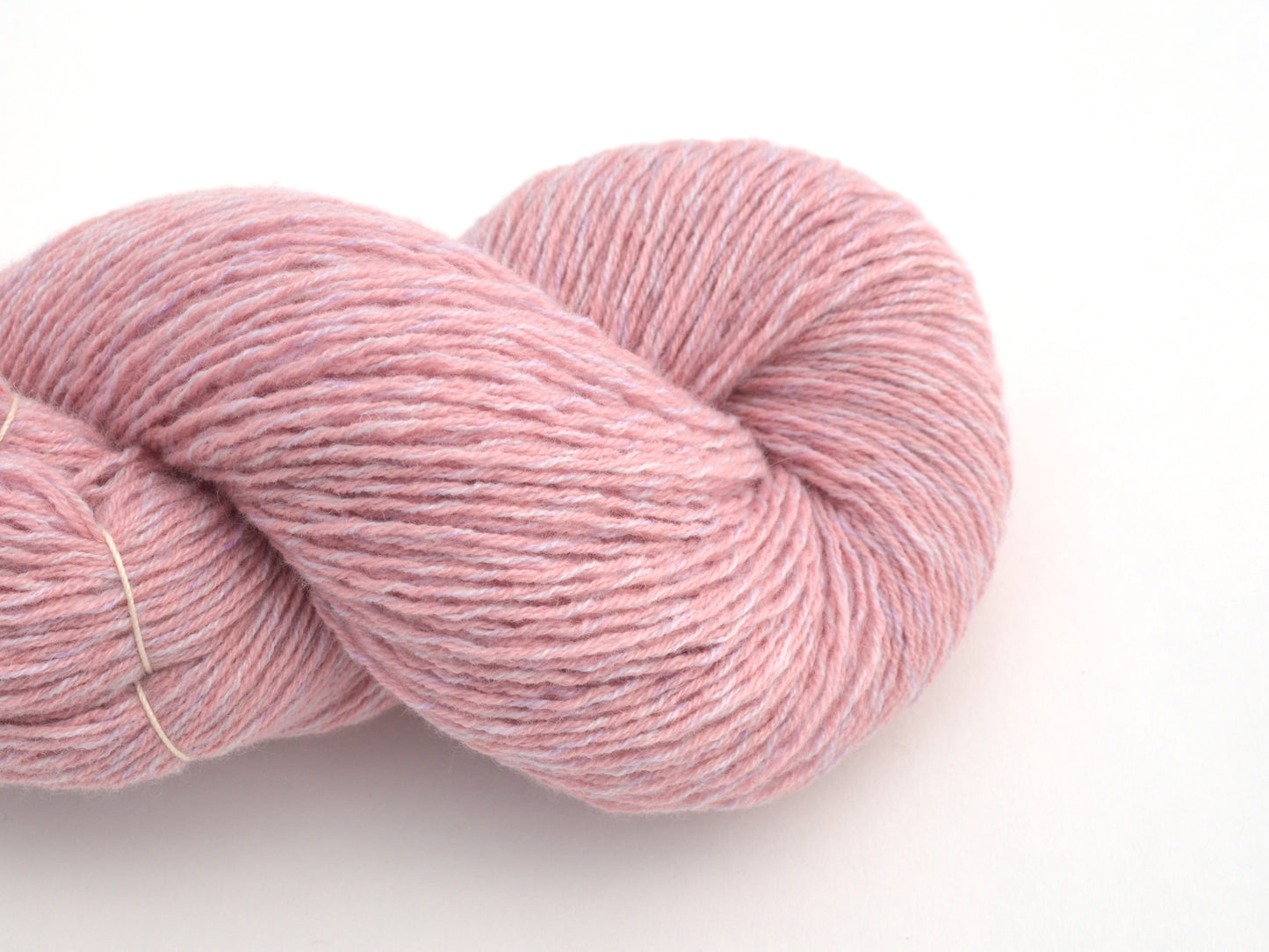 Fingering Weight Recycled Cashmere Yarn in Muted Pink