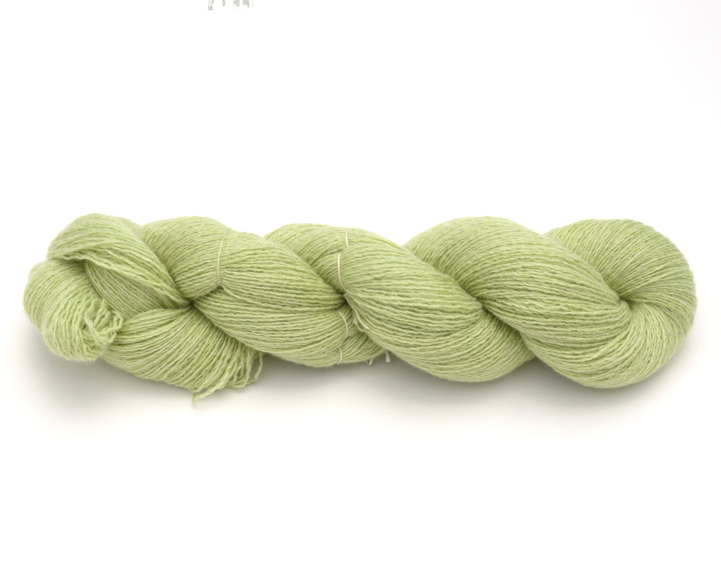 Heavy Lace Weight Recycled Cashmere Yarn in Key Lime Green