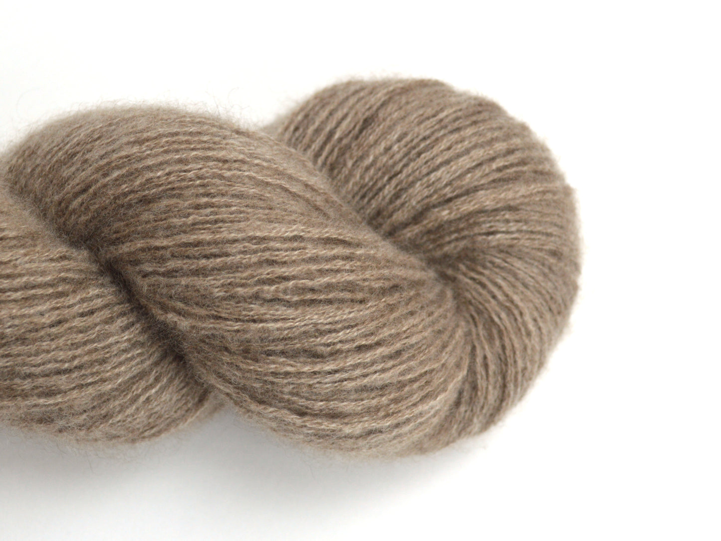 Fingering Weight Recycled Cashmere Yarn in Taupe