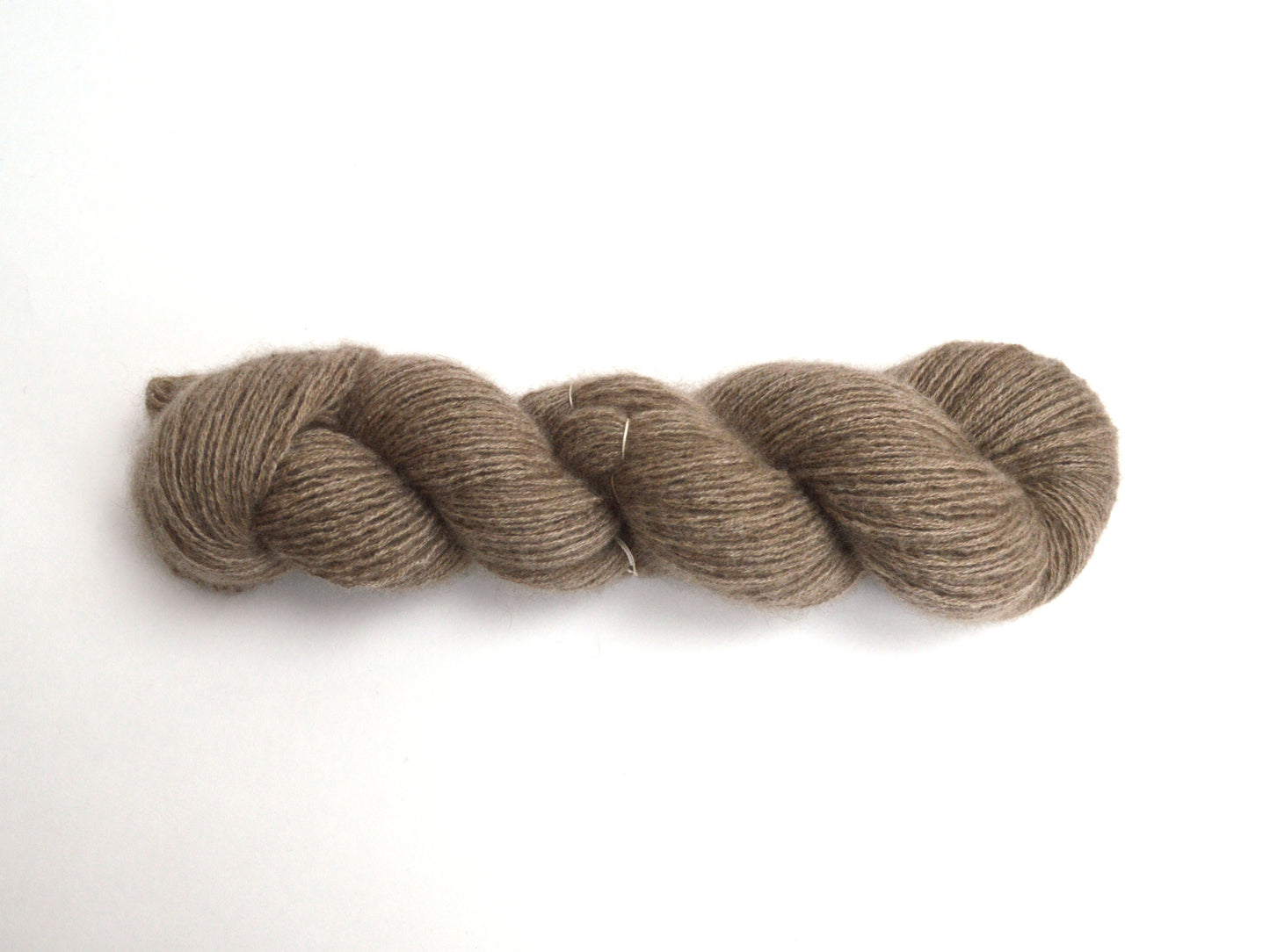 Fingering Weight Recycled Cashmere Yarn in Taupe